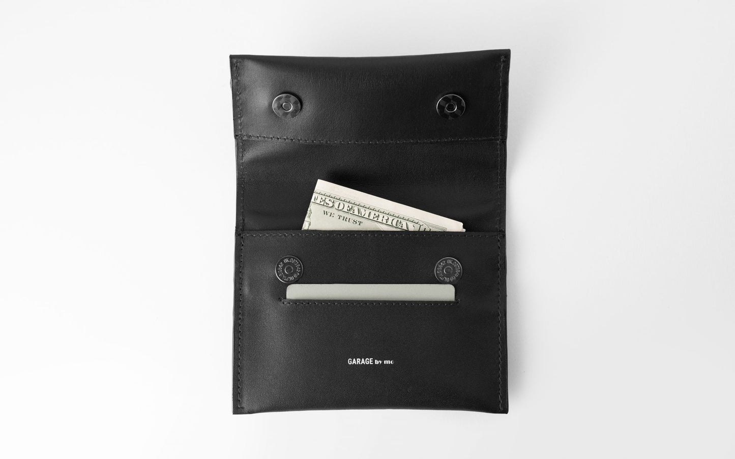 SNAP-MAGNET WALLET . BLACK